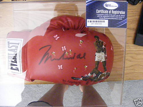 Signed Online Authentics Muhammad Ali Boxing Glove 